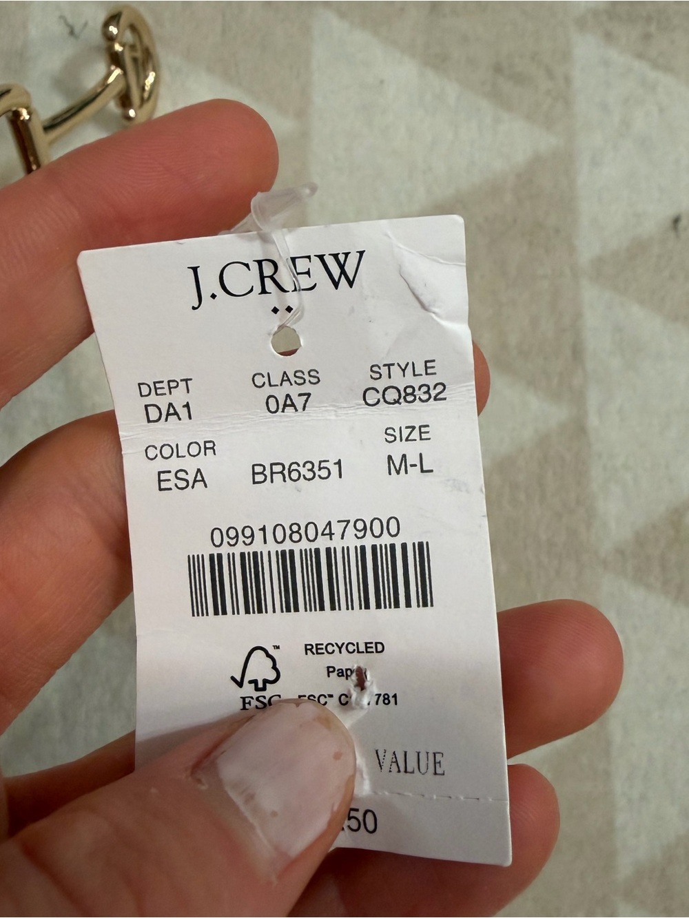 J crew English saddle Bit-buckle leather belt - Picture 3 of 3